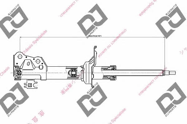 Dj parts DS1652GS Front oil and gas suspension shock absorber DS1652GS