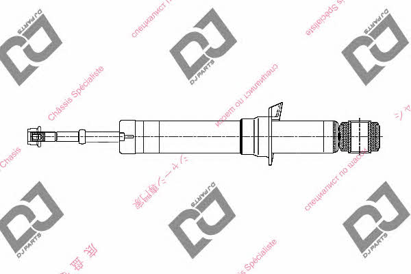 Dj parts DS1654GT Rear oil and gas suspension shock absorber DS1654GT