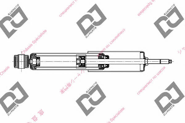 Dj parts DS1657HT Front oil shock absorber DS1657HT