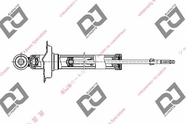 Dj parts DS1692GT Rear oil and gas suspension shock absorber DS1692GT