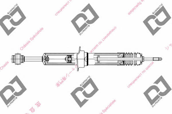 Dj parts DS1706GT Front oil and gas suspension shock absorber DS1706GT