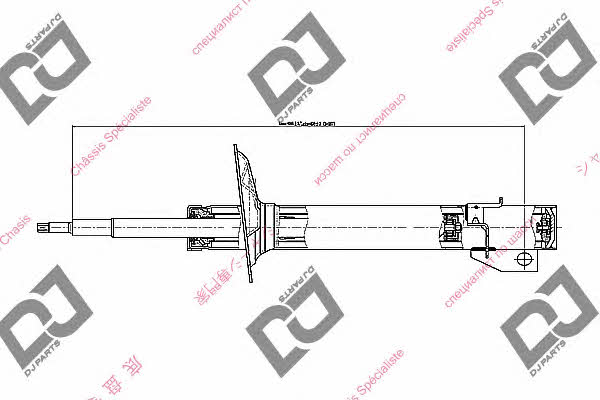 Dj parts DS2037GS Front oil and gas suspension shock absorber DS2037GS