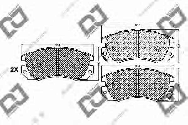 Dj parts BP1061 Brake Pad Set, disc brake BP1061