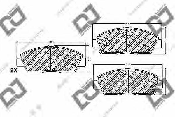 Dj parts BP1224 Brake Pad Set, disc brake BP1224