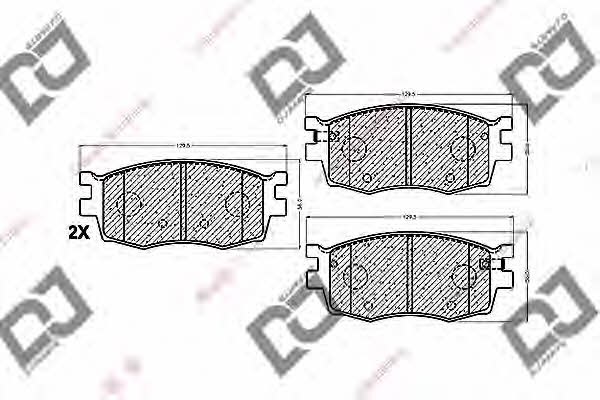 Dj parts BP1303 Brake Pad Set, disc brake BP1303