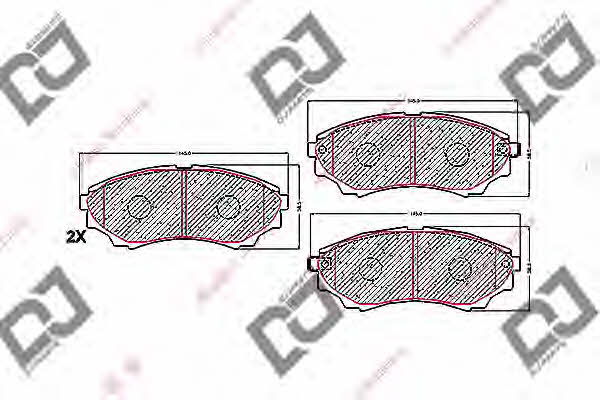 Dj parts BP1699 Brake Pad Set, disc brake BP1699