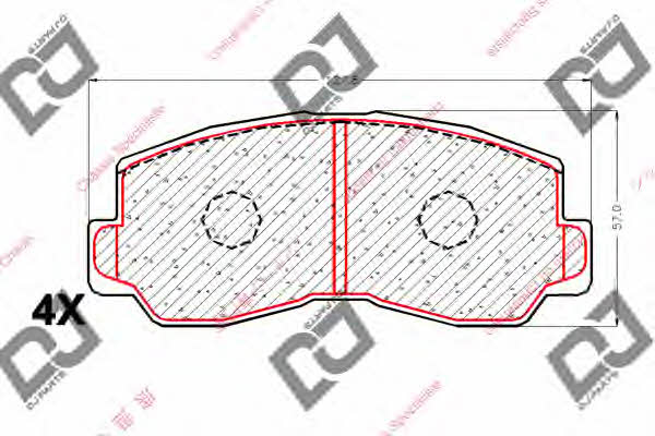 Dj parts BP1786 Brake Pad Set, disc brake BP1786