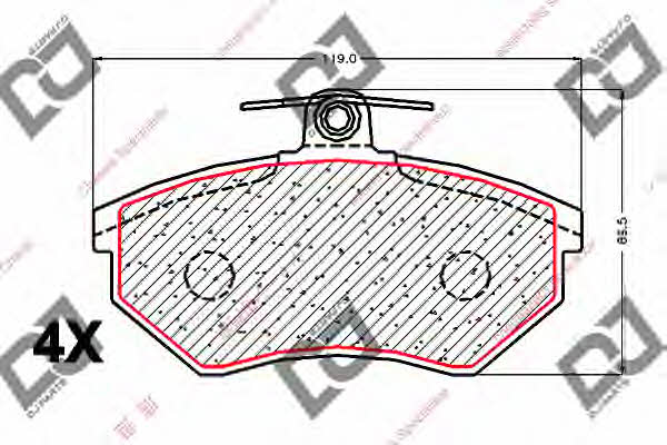 Dj parts BP1944 Brake Pad Set, disc brake BP1944