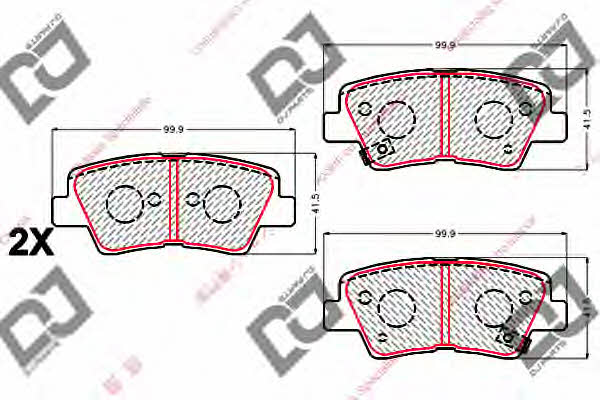 Dj parts BP2135 Brake Pad Set, disc brake BP2135