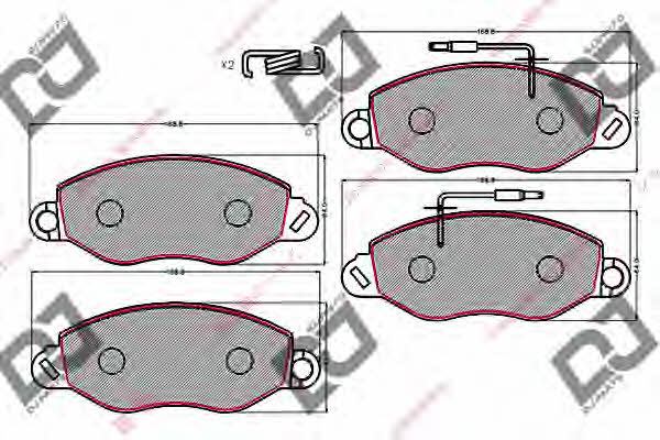Dj parts BP2144 Brake Pad Set, disc brake BP2144