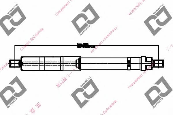Dj parts DS1682GT Rear oil and gas suspension shock absorber DS1682GT