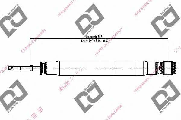 Dj parts DS1054GT Rear oil and gas suspension shock absorber DS1054GT