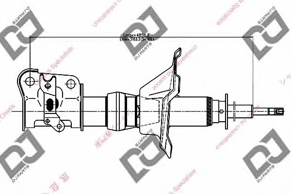 Dj parts DS1312GS Front right gas oil shock absorber DS1312GS