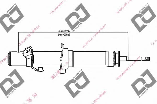 Dj parts DS1318GT Front Left Gas Oil Suspension Shock Absorber DS1318GT