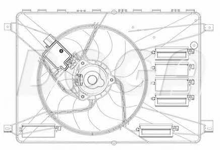 Doga EFO074 Hub, engine cooling fan wheel EFO074