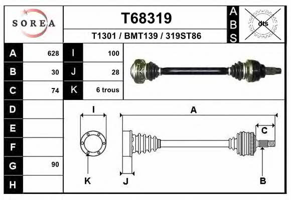 EAI T68319 Drive shaft T68319