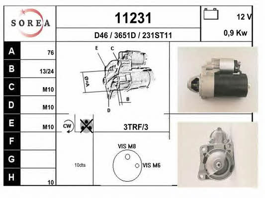 EAI 11231 Starter 11231