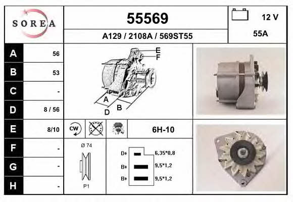 EAI 55569 Alternator 55569