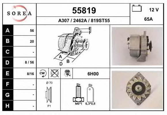 EAI 55819 Alternator 55819