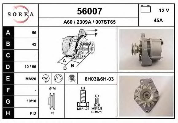EAI 56007 Alternator 56007