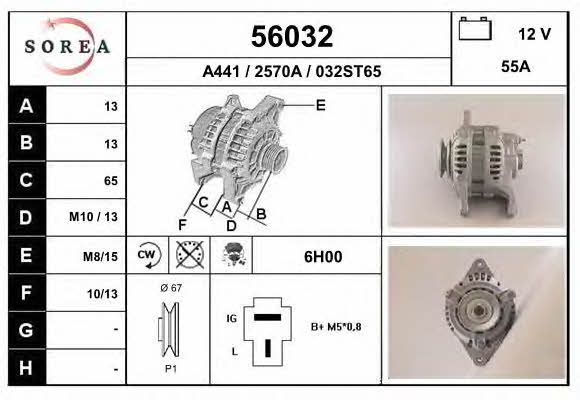 EAI 56032 Alternator 56032