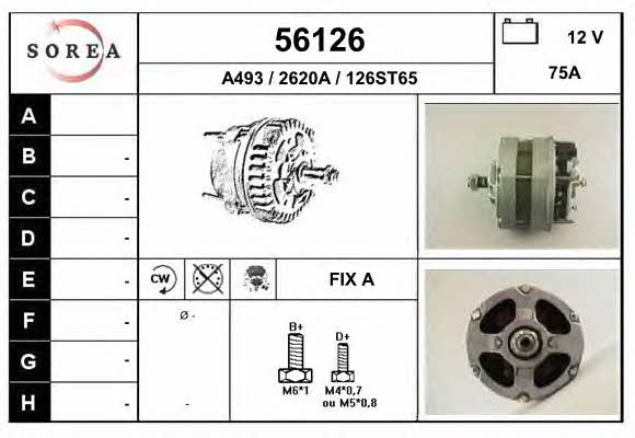 EAI 56126 Alternator 56126