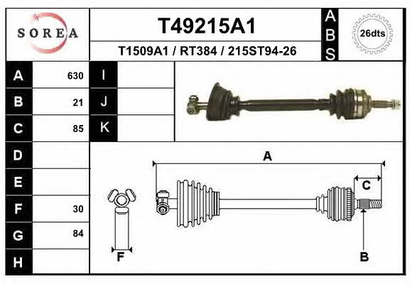 T49215A1 EAI Drive shaft