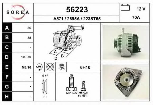 EAI 56223 Alternator 56223