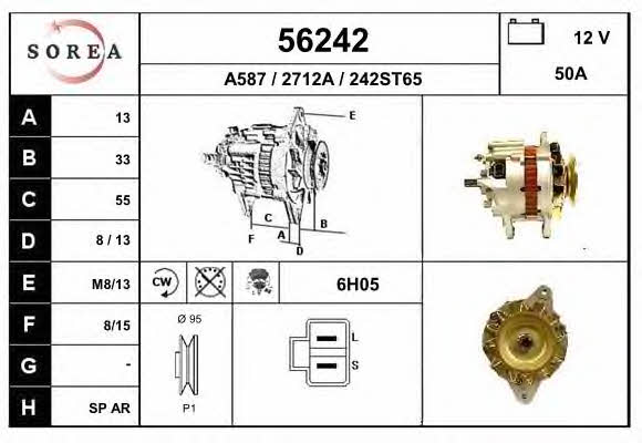 EAI 56242 Alternator 56242