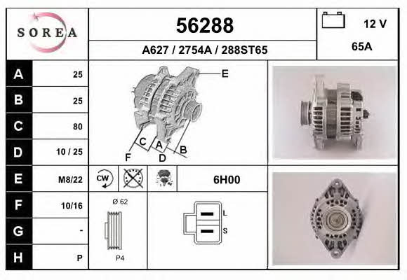 EAI 56288 Alternator 56288