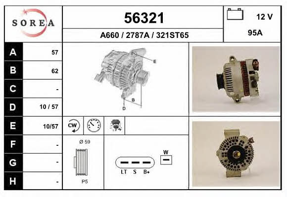 EAI 56321 Alternator 56321