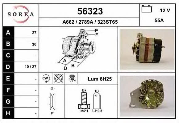 EAI 56323 Alternator 56323