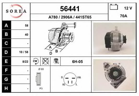 EAI 56441 Alternator 56441