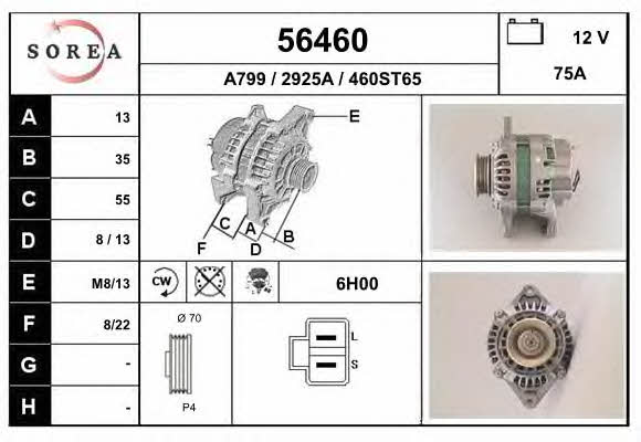 EAI 56460 Alternator 56460