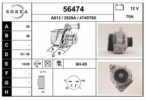 EAI 56474 Alternator 56474