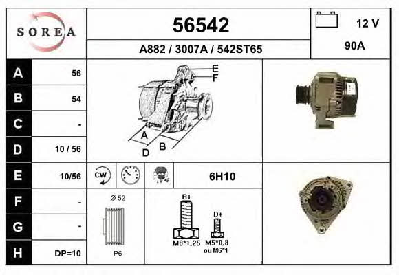 EAI 56542 Alternator 56542