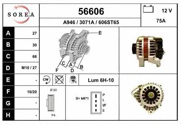 EAI 56606 Alternator 56606