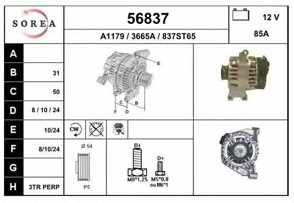 EAI 56837 Alternator 56837