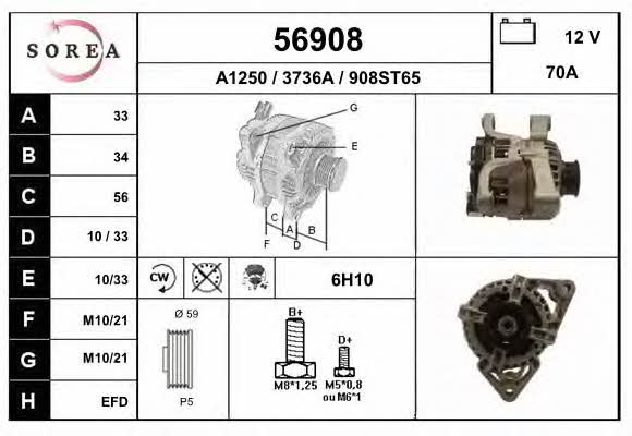 EAI 56908 Alternator 56908