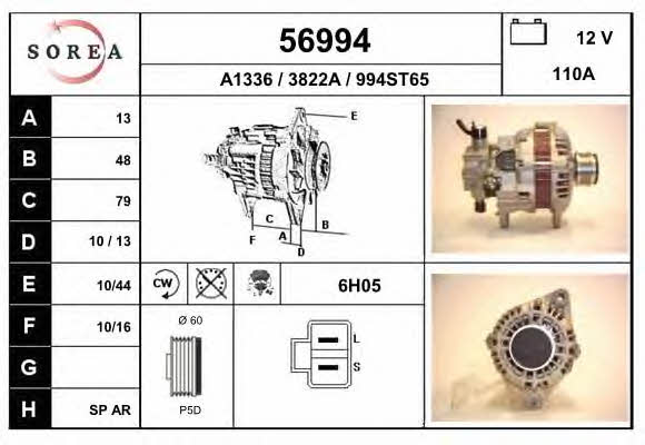 EAI 56994 Alternator 56994