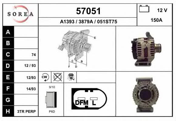 EAI 57051 Alternator 57051