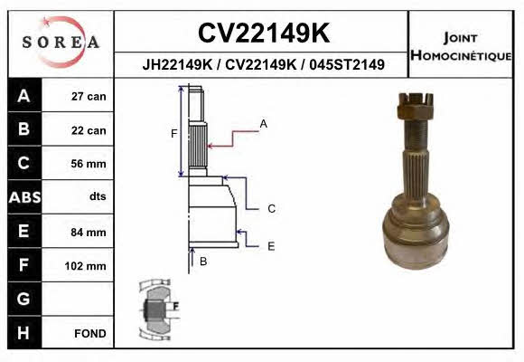 EAI CV22149K CV joint CV22149K