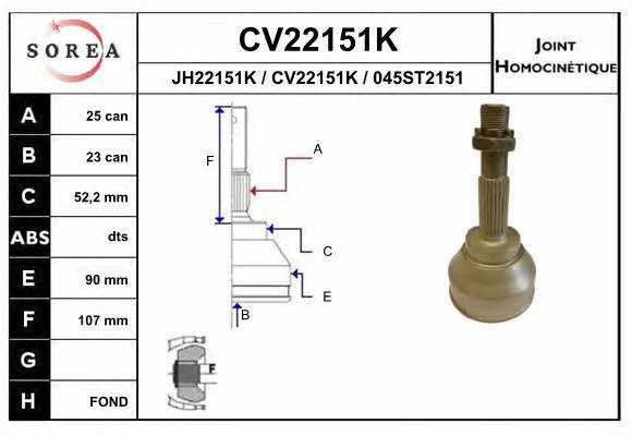 EAI CV22151K CV joint CV22151K