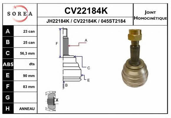 EAI CV22184K CV joint CV22184K