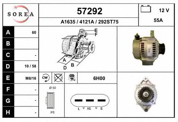 EAI 57292 Alternator 57292