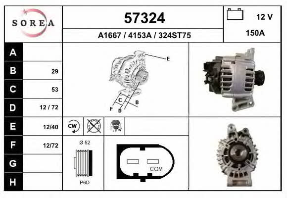 EAI 57324 Alternator 57324