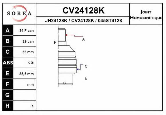 EAI CV24128K CV joint CV24128K