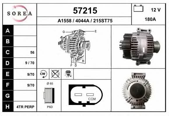 EAI 57215 Alternator 57215