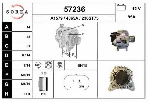 EAI 57236 Alternator 57236