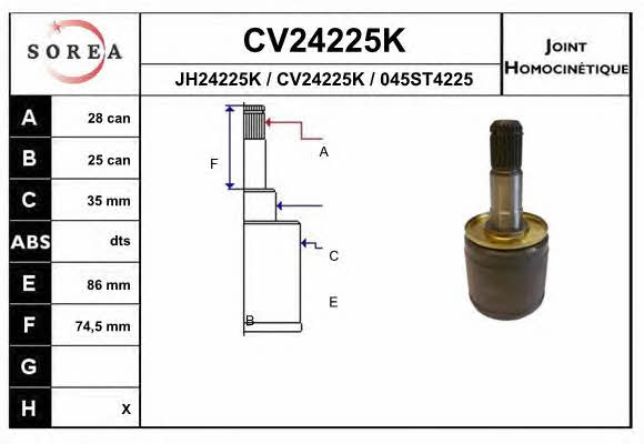 EAI CV24225K CV joint CV24225K